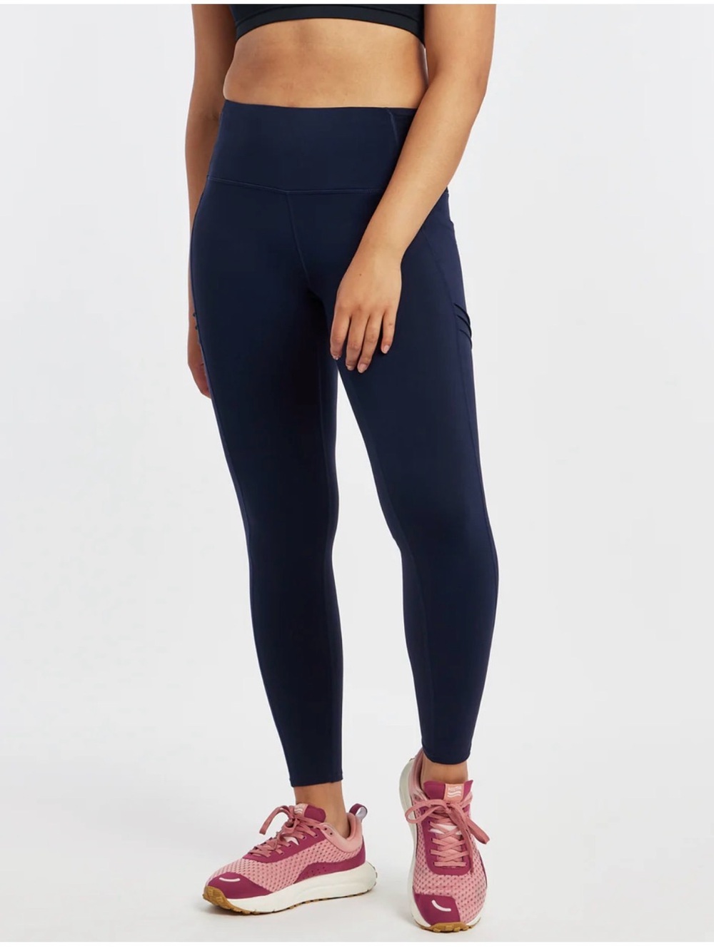 Oiselle Navy High-Rise Performance Leggings